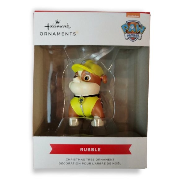 Hallmark Ornaments Paw Patrol Rubble Christmas Tree Ornament New - Picture 1 of 7